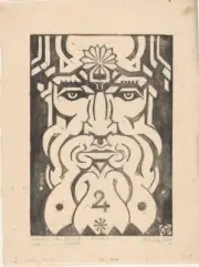 Jupiter (woodcut) : Henri van der Stok : 1932 : Art Print