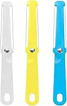 Kitchen Gadget Plastic Cheese Slicer, 3 PCS Multi Purpose Butter Cheese Cutter Spreader for Soft Cheese, Butter, Cream, Icing (White, Yellow, Blue)