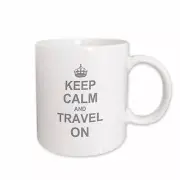 3dRose Keep Calm and Travel on - carry on globe traveling - World Traveler gifts