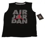 Nike Air Jordan Youth Boy's Size 6 Black Sleeveless Shirt Jumpman 5-6 Yrs