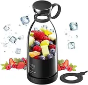 Personal Size Portable Blender for Smoothie or Smoothies, Wireless USB Handheld mini Juicer mixer for Sports, Camping, Fitness Travel (Black)