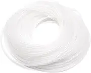 Spiral Cable Wrap WorthPlanet 4mm Polyethylene Spiral Wire Wrap Cord Flexible Spiral Tube Wrap Cable for Computer Cable, Power Cord, Mouse Cable, Wire W160006 (White)