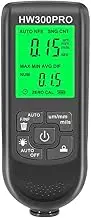 QUMOX Digital Coating Thickness Gauge, Portable Paint Thickness Meter, Automatic Shutdown Function, 0 to 2000UM Range, Coating Measuring Tool for Car Laboratory (Black)