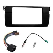 One/Double Din For BMW 3 Series E46 1998-2005 Radio DVD Fascia Stereo Panel Dash Mount Trim Kit Frame version A ISO