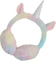 [CATIEBYE] Unicorn Outdoor Sports Plush Unicorn Horn Cartoon Winter Earmuff Plush Ear Earmuff Ear Muffs for Outdoor Fuffy Ear Muffs Pink