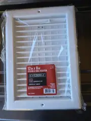 12x8 Inch Max Air Flow Damper Vent White