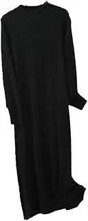 [Kiioouu] Women Wool Thicker Knitwears Women Dress Winter O-Neck Pullovers Ladies Dresses