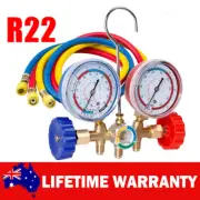 A/C Diagnostic Manifold Gauge Set Charging Refrigeration HVAC R12 R22 R134A R502