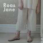 《24H出貨》韓國專櫃 ROA&JANE  奶油色清涼夏季百褶寬褲 童裝 女孩寬褲 百褶寬褲 涼感寬褲 女孩套裝