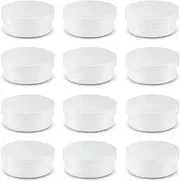 Amersumer 20Pack Round Clear Frosted Plastic Bead Storage Containers Box Case with Screw Top Lids,Cylinder Stackable Bead Containers for Make Up,Eye,Pills,Gems,Beads, Jewelry,Small Items, 2.6x1 Inches
