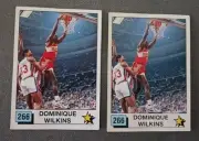 Dominique Wilkins NBA 90 #266 panini x2 sticker Spanish RARE