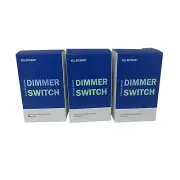 ELEGRP Slide Dimmer Rocker Switch DM19-White, 3 Pack (NEW, UNUSED)