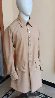 Revolutionary war civilian buff wool coat ,18th century coat