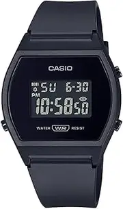 [Casio] LW204-1B Unisex Black Digital Watch with Black Band