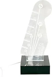 Guitar Pick Holder, Acrylic Light-Up Storage Case, Dust-Proof Display Box, Musical Pick Organizer, Stylish Picks Display, for Music Lovers, Collectors, Guitarists, 3.15x3.15x7.09 inches