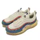 Nike 休閒鞋 Air Max 97 男鞋 女鞋 藍 紅 米白 子彈 氣墊 仿舊 奶油底 繪畫 DV1486-162