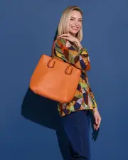 Simpson Tote & Clutch - Orange