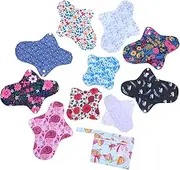 minkissy Bamboo Fiber Sanitary Napkins Reusable Breathable Leakproof Women's Menstrual Pads Storage Bag