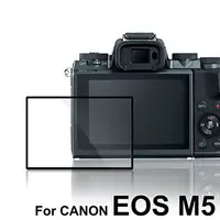 在飛比找PChome24h購物優惠-LARMOR防爆玻璃靜電吸附保護貼-CANON EOS-M5