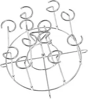 1 Set Skewer Stand Stainless Steel Vertical Air Fryer Skewers Holder Barbecue Skewers for Kitchen Pot Supplies Meat Skewers Air Fryer Accessories