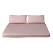 Mauve Luxury Cotton Fitted Sheet Set