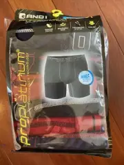 And1 Men’s ProPlatinum Boxer Briefs Regular Leg 6 Pack Size 2XL New