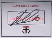 Dan Butler SIGNED St Kilda Saints Card. AFL Football. Lockett Steele Bonner