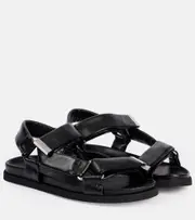 [The Attico] The Attico Salinas leather sandals AU 4 black