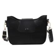 Fashion Stone Pattern Flap Shoulder Messenger Bag Casual Women PU Leather Solid Color Daily Handbags Zipper Clutches