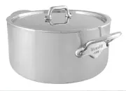 Mauviel M'Urban 3 Stainless Steel Stewpan Cast Stainless Steel Handles, 6.2 Qt