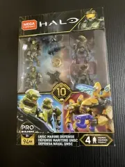 Mega Construx HALO 94pc UNSC MARINE DEFENSE [4 Figures] Model GFT67 NIB