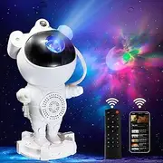 [KOSU] Astronaut Projector, Star Galaxy Light for Kids' Bedroom, Nebula Lamp with Remote - Music Speaker, Timer, 360° Adjustable Spaceman Galaxy Projector, Night Light, Room Decor, Party Gift