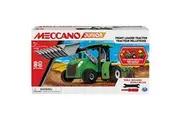 Meccano Junior, Front Loader Tractor with Moving Parts and Real Tools, Toy Model Building Kit, STEM Toys for Kids Ages 5 and up