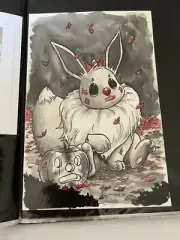 KELLLY WILLIAMS (treebeerdy) Original Art Inktober 2019 Eevee Pokemon Halloween