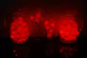 Set of 72 LiteCubes 3 Mode RED Flashing Light up LED Ice Cubes for Drinks Party