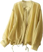 [ORDOBO] Summer Sun Protection Jacket - Women Korean Style Fashion Outdoor Sun Protection Clothing Lightweight Tops Lon