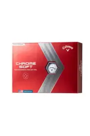 Callaway Golf Ball CHROME SOFT 2022 1 dozen (12 pieces) 3-piece construction Whi