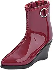 Dickly 1:6 Scale Action Figure Shoes, Miniature Model, Hollow Boots Casual, Doll Costume Accessories for 12" Female Figures, Red