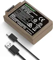 [NEEWER] 1250mAh EN-EL25 Replacement Camera Battery for Nikon Zfc Z30 Z50 Camera MH-32 Battery Charger, 2.5 Hours Safe 100% Full Battery Charge with USB Type C Fast Charging Cable
