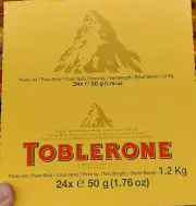 Toblerone of Switzerland Milk Chocolate 24ct 50g/1.7oz {Import From Canada}