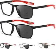 Mag Vision Glasses 2.0 - Magvision Glasses for Women Men, 2 Pcs 2025 New Mag Vision Eyeglasses Intelligent Zoom Anti Blue Light Glass