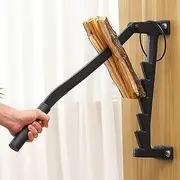 Wall Mounted Log Splitter, Manual Firewood Kindling Splitter with Safety Circle, Heavy Duty Portable Manual Wood Kindling Splitter Firewood Cutter for Barbecue Garden Camping