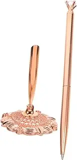 DOITOOL Vertical Desk Pen Stand Hotel Signature Writing Pen Stylish Office Tool Bank Counter Writing Accessory