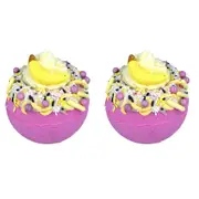 2PK Bomb Cosmetic Banana Delight Bath Bomb Blaster Scented Fragrance Tub Fizzy