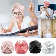 Adjustable Silk Satin Hair Bonnet For Sleeping Double Layer Hair Wrap Sleep