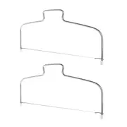 2x Mondo Adjustable Stainless Steel 32cm Cake Leveller/Decorating Slicer Silver