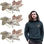 [OATIPHO] 3pcs Maple Leaf Brooch Pin, Vintage Broches, Retro Oil Lapel Pins, Leaf Clip Pin Stick Shirt Pin Lapel Stick Pin Badges Women Brooch for Women Dance Party Accessories