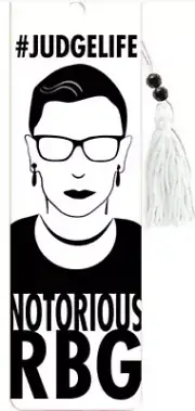 Notorious RBG Ruth Bader Gingsburg Bookmark Book Mark Antioch Art Print Reading