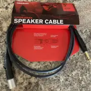 2 New D’addario Swivel XLR Male To Balanced 1/4 Inch 5 Foot Speaker Cables