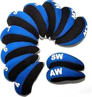 Golf Iron Club Head Covers Headcovers Set 11pcs Wedges Protective Neoprene fits Taylormade Callaway PXG, Lightweight, Lob Wedge,Sand Wedge,#4-9 AW SW PW LW,fits Tayormade M5 M6
